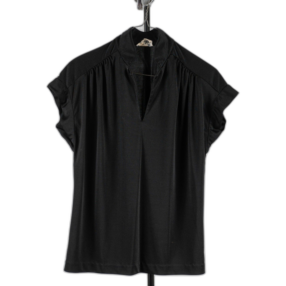 Vintage 70s Lady Manhattan black top size S